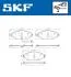 Комплект гальмівних накладок, дискове гальмо SKF VKBP 80176 E (фото 6)