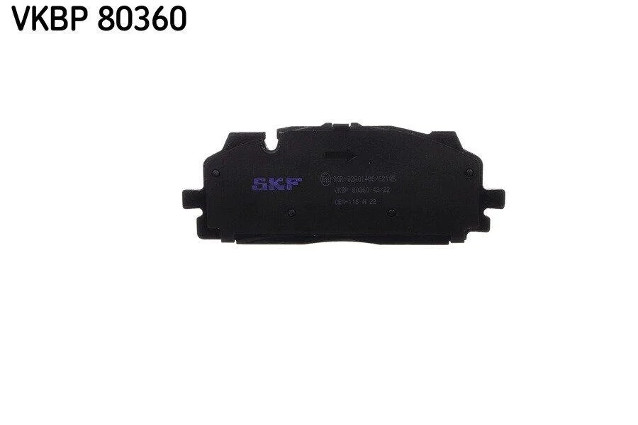 Комплект гальмівних накладок, дискове гальмо SKF VKBP 80360 (фото 1)