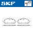 Комплект гальмівних накладок, дискове гальмо SKF VKBP 80360 (фото 6)