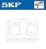 Комплект гальмівних накладок, дискове гальмо SKF VKBP 80449 (фото 2)
