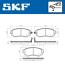 Комплект гальмівних накладок, дискове гальмо SKF VKBP 80456 A (фото 2)