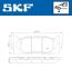Комплект гальмівних накладок, дискове гальмо SKF VKBP 80642 (фото 2)
