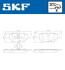 Комплект гальмівних накладок, дискове гальмо SKF VKBP 90181 (фото 2)