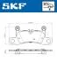Комплект гальмівних накладок, дискове гальмо SKF VKBP 90297 (фото 2)