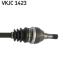 OPEL Полуось лів. L=606mm 30/25 зуб. VECTRA C (Z02) 1.9 CDTI (F69) 05-08, SIGNUM (Z03) 1.9 CDTI 04-08 SKF VKJC 1423 (фото 3)