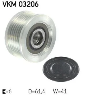 Шків генератора SKF VKM 03206