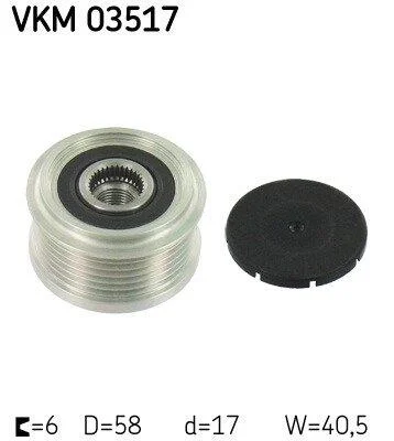 Шків генератора SKF VKM 03517 (фото 1)