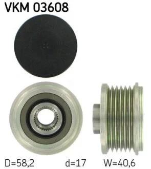 Шків генератора SKF VKM 03608