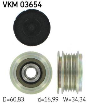 Шків генератора SKF VKM 03654