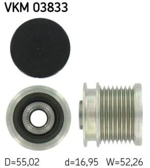 Шків генератора SKF VKM 03833