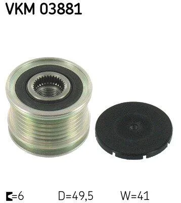 Шків генератора SKF VKM 03881 (фото 1)