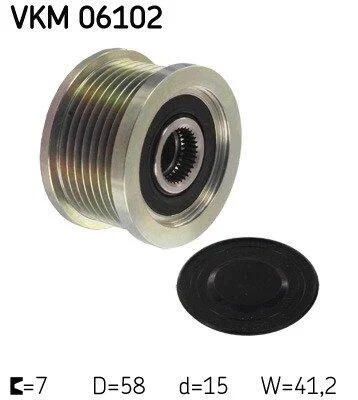 Шків генератора SKF VKM 06102 (фото 1)