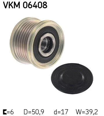 Шків генератора SKF VKM 06408 (фото 1)