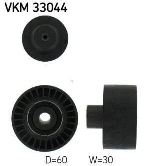 Обвідний ролик SKF VKM 33044