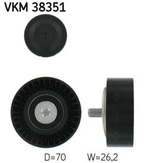 Ролик модуля натягувача ременя SKF VKM 38351