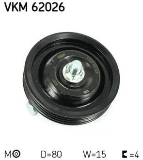 Натяжний ролик SKF VKM 62026