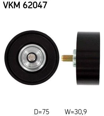 Натяжний ролик поліклинового реміня (Вир-во) SKF VKM 62047 (фото 1)