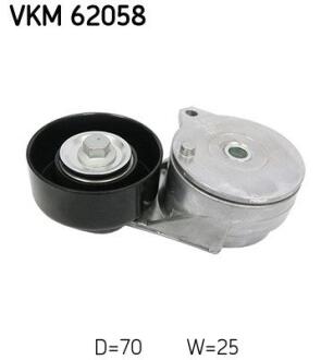 Натяжний ролик, поліклиновий ремінь SKF VKM 62058