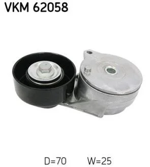 Натяжний ролик, поліклиновий ремінь SKF VKM 62058