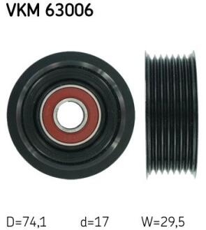 Направляючий ролик SKF VKM 63006