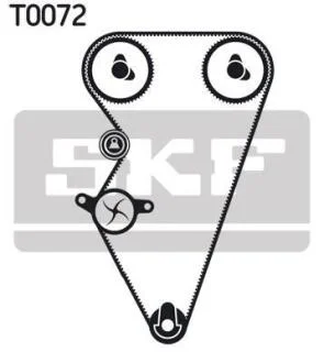 Комплект ГРМ (ремінь + ролик) SKF VKMA 07310