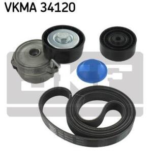 Комплект поліклинових ременів SKF VKMA 34120
