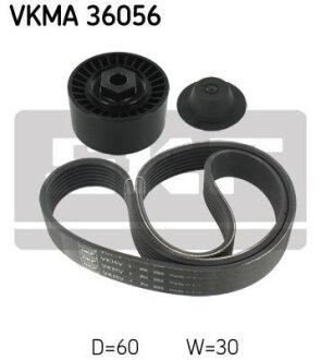 Комплект доріжкового ремня SKF VKMA 36056 (фото 1)