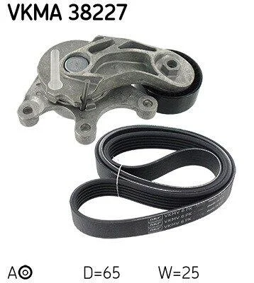 Комплект поліклинових ременів SKF VKMA 38227 (фото 1)