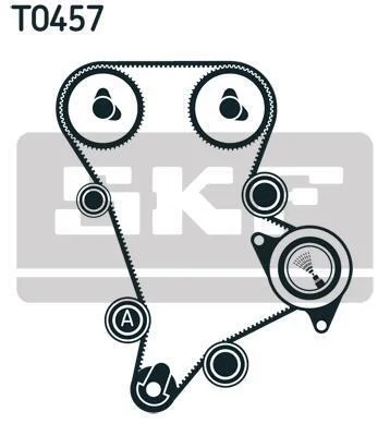 Комплект ГРМ (ремінь + ролик) SKF VKMA 945092 (фото 1)