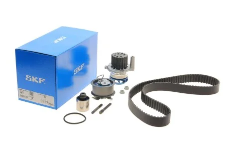Комплект ГРМ, пас+ролик+помпа SKF VKMC 012501