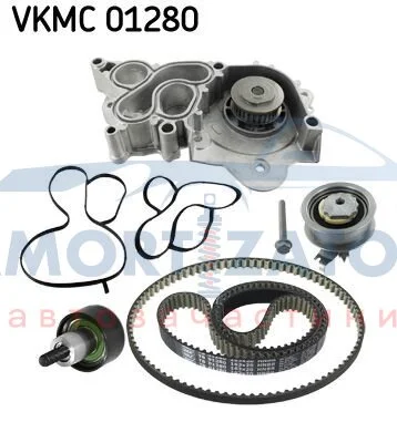 Водяний насос + зубчастий ремінь SKF VKMC 01280 (фото 1)