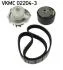 Комплект (ремінь+ролик+помпа) SKF VKMC 022043