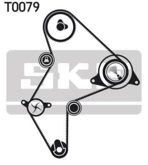 Комплект (ремінь+ролик+помпа) SKF VKMC 03251