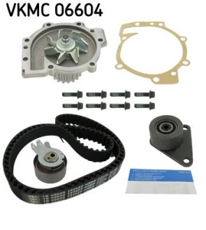 Комплект ГРМ, пас+ролик+помпа SKF VKMC 06604