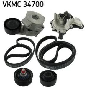 Водяна помпа+ к-кт ременя SKF VKMC 34700