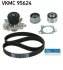SKF MITSUBISHI К-кт. ГРМ (ремінь + 2 ролика+помпа) CARISMA -06, SPACE STAR -04, VOLVO S40 I VKMC 95624