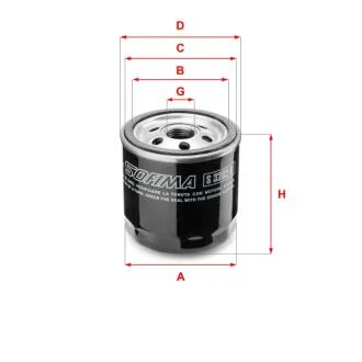 Оливний фільтр SOFIMA S 3282 R