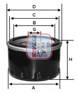Фільтр масляний SOFIMA S8240R