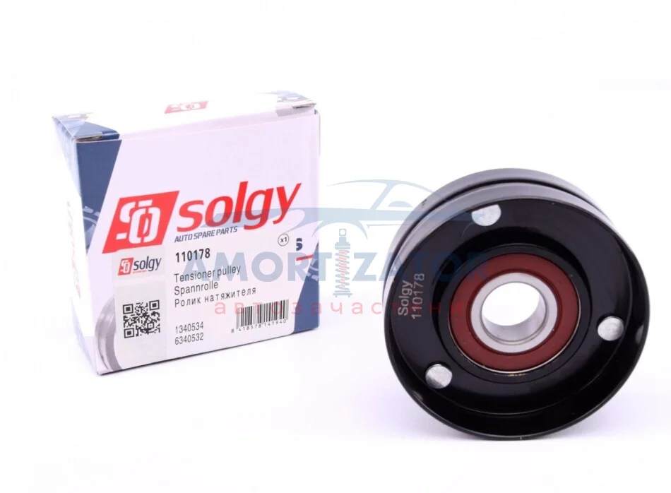 Ролик натяжний ременя генератора SOLGY 110178 (фото 1)