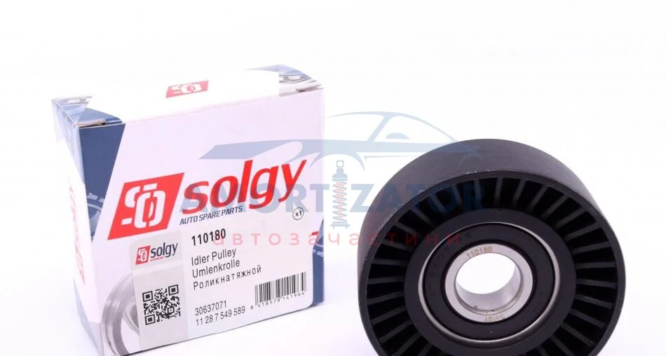 Ролик натяжний ременя генератора SOLGY 110180 (фото 1)