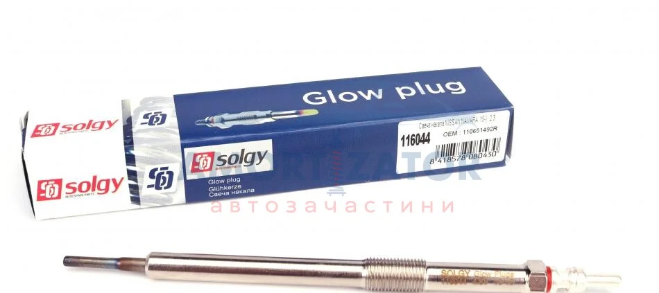 Свічка розжарювання SOLGY 116044 (фото 1)