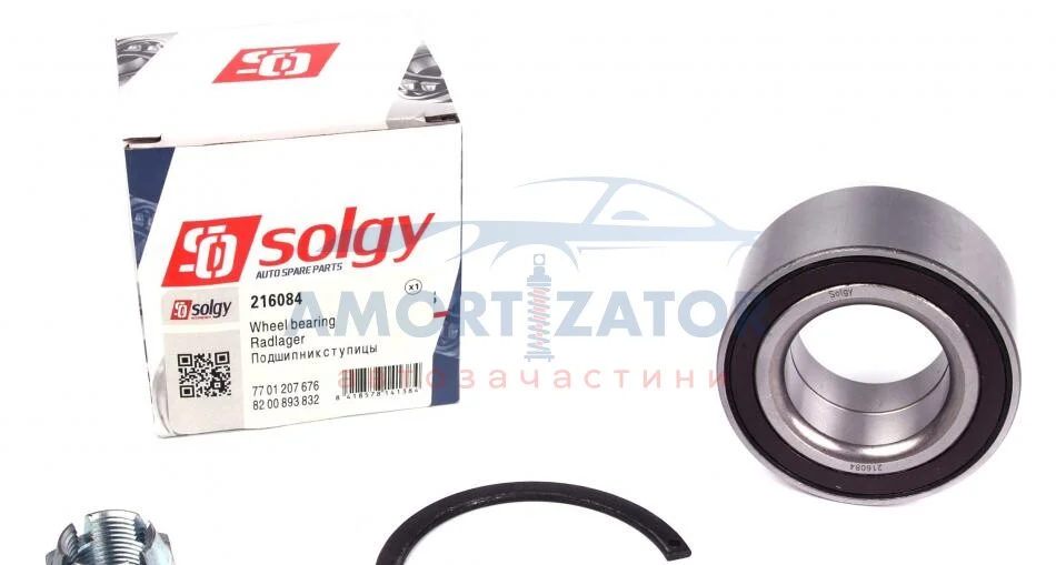 Підшипник маточини (ремкомплект) SOLGY 216084 (фото 1)