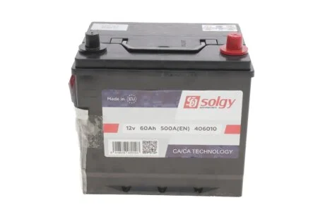 Стартерна батарея (акумулятор) SOLGY 406010