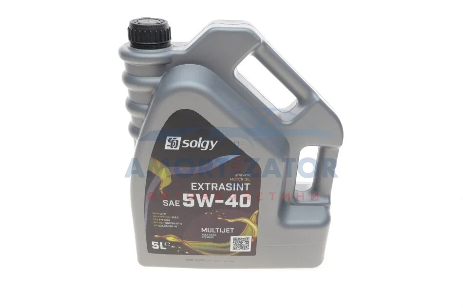Олива моторна EXTRASINT SAE 5W-40 MULTIJET (5 L) SOLGY 504010 (фото 1)