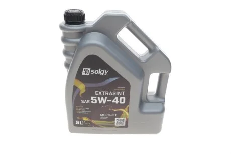 Олива моторна EXTRASINT SAE 5W-40 MULTIJET (5 L) SOLGY 504010