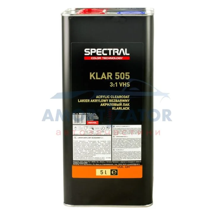 Лак безбарвний KLAR 505 VHS 3+1 5,0 л SPECTRAL 88013 (фото 1)