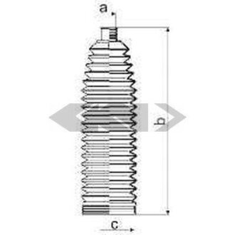 Пильовик рульового механізма SPIDAN 83988