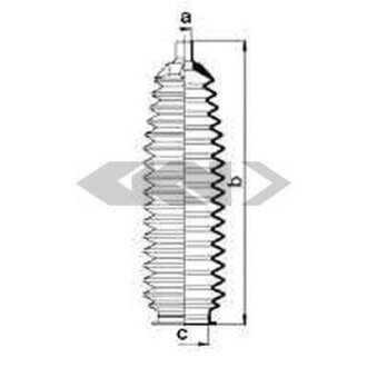 Пильовик рульового механізма SPIDAN 84053