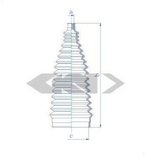 Пильовик рульового механізма SPIDAN 84195