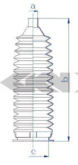 Пильовик рульового механізма SPIDAN 84228
